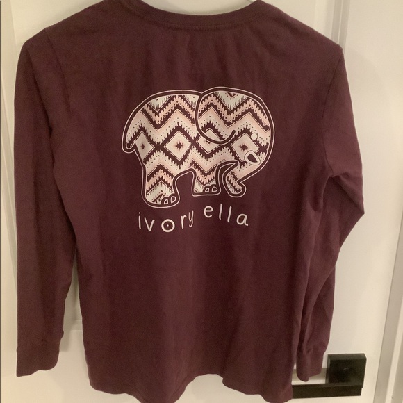 Ivory Ella - Crewneck Long Sleeve Graphic Tee - Magenta - Ladies Size X-Small - Picture 6 of 9